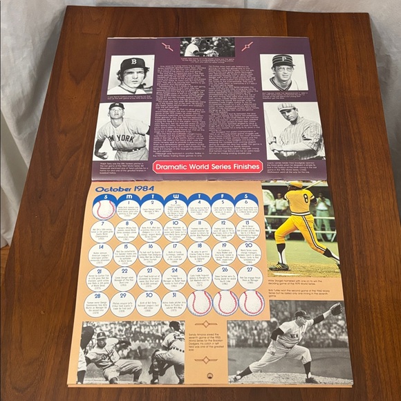 Vintage 1984 Macmillan baseball calendar - Picture 13 of 16